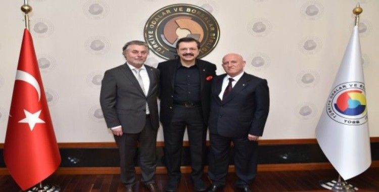 Çaycuma TSO, TOBB Başkanı Hisarcıklıoğlu'nu ziyaret etti