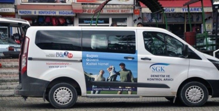 SGK mobil aracı Yenice'de hizmet veriyor