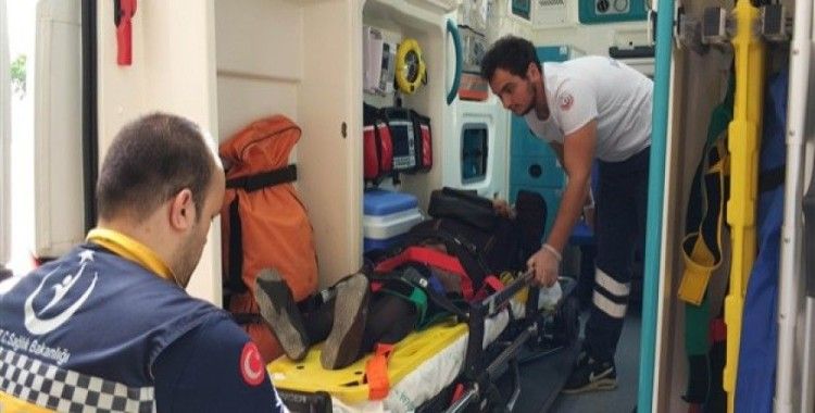 Samsun'da halk otobüsünün çarptığı kadın yaralandı