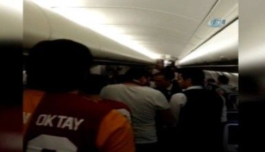 Galatasaray uçağında yaşananlar