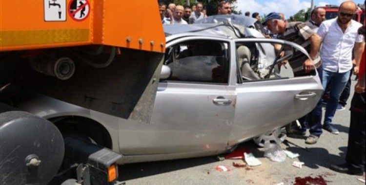 Rize'de trafik kazası, 1 ölü, 1 yaralı
