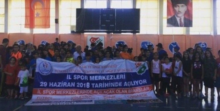 Tunceli'de yaz spor okulları açıldı