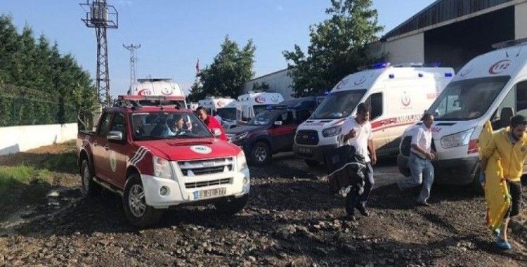 Kazanın yaşandığı yere 77 ambulans gitti