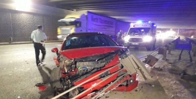 Ankara'da trafik kazası, 2 yaralı