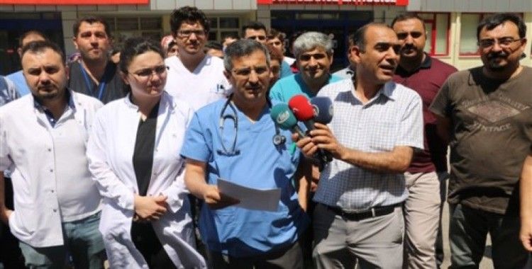 Sağlıkçılara şiddete Gaziantep'te tepki