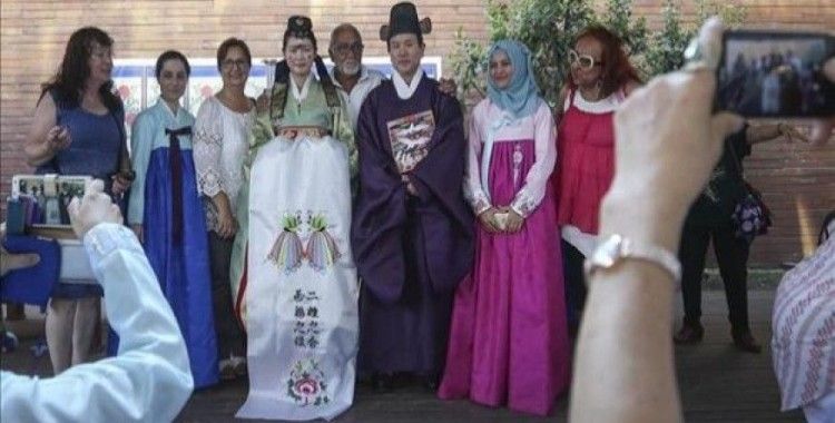 ​Güney Kore'nin düğün geleneğini Ankara'ya taşıdılar