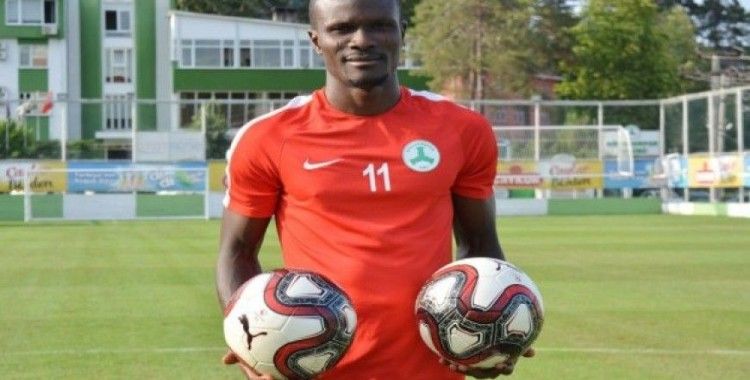 Giresunspor'un gol umudu Abiola lige hazır