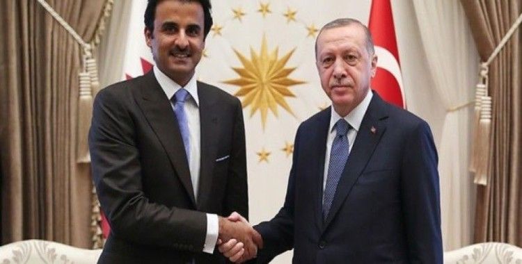 Cumhurbaşkanı Erdoğan, Katar Emiri Al Sani ile görüşüyor