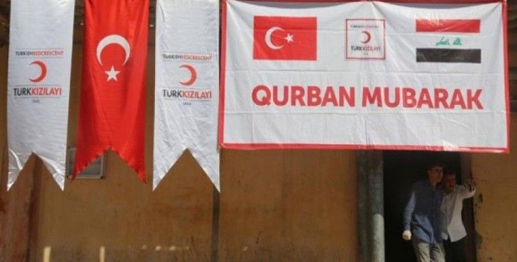 Türk Kızılayı'ndan Erbil'deki sığınmacılara kurban yardımı