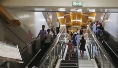 Çin'de piyano merdivenler