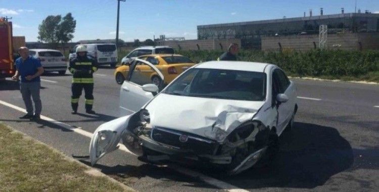 Tekirdağ'da trafik kazası, 2 yaralı