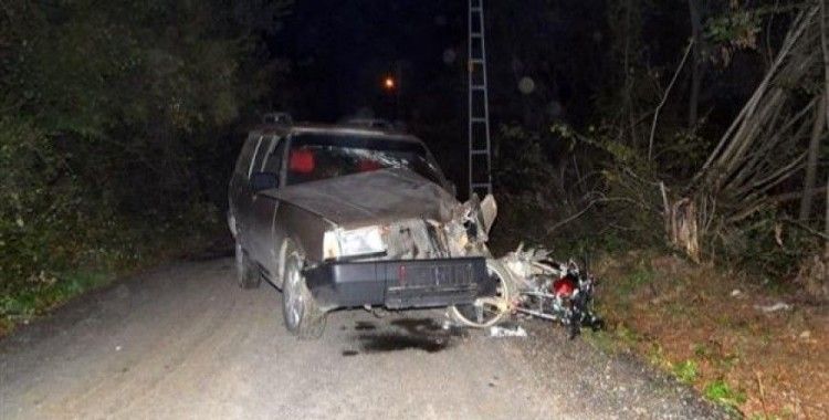 Samsun'da otomobil ile motosiklet çarpıştı, 3 yaralı