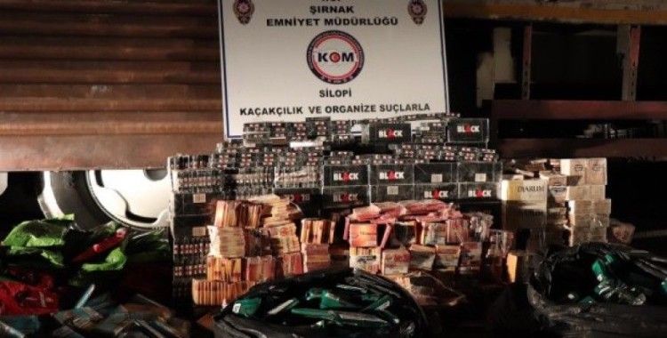 Şırnak'ta 27 bin paket gümrük kaçağı sigara ele geçirildi