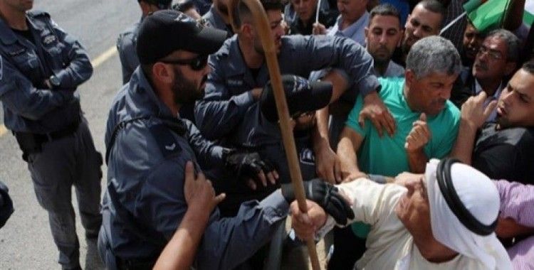 İsrail güçlerinden Han el-Ahmer'deki gösteriye müdahale