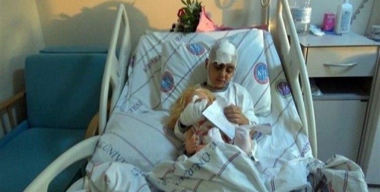 Pitbullun saldırdığı anne ve kızı tedavi için Kırıkkale'de