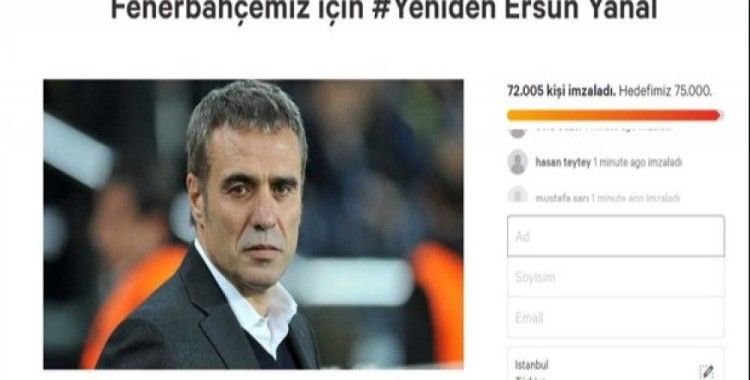 Ersun Yanal için 72 bin imza toplandı