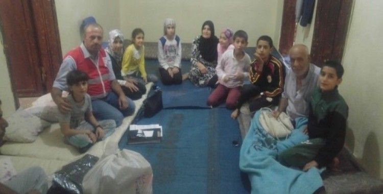 Kızılay'dan 150 aileye yardım