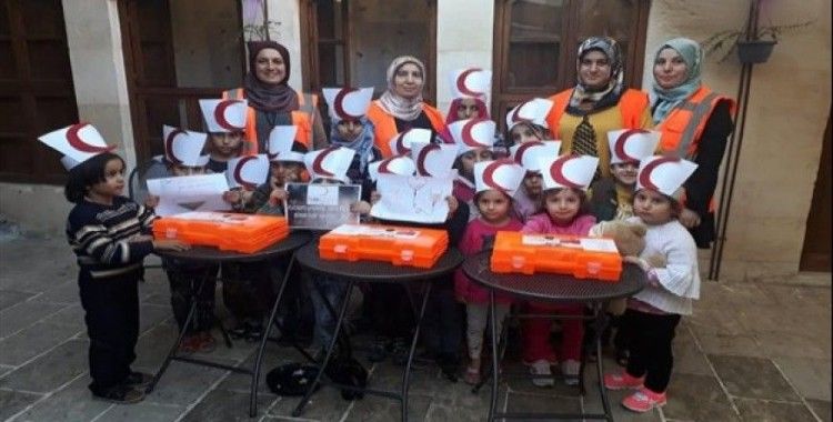 Türk ve Suriyeli çocuklar Kızılay'ın etkinliğine katıldı