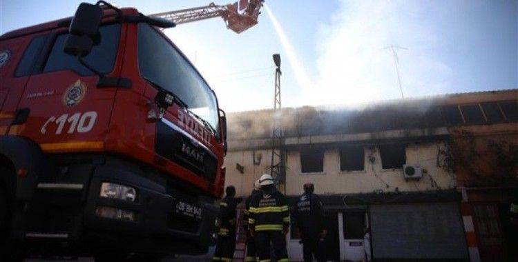 Eskişehir'de PVC atölyesinde yangın