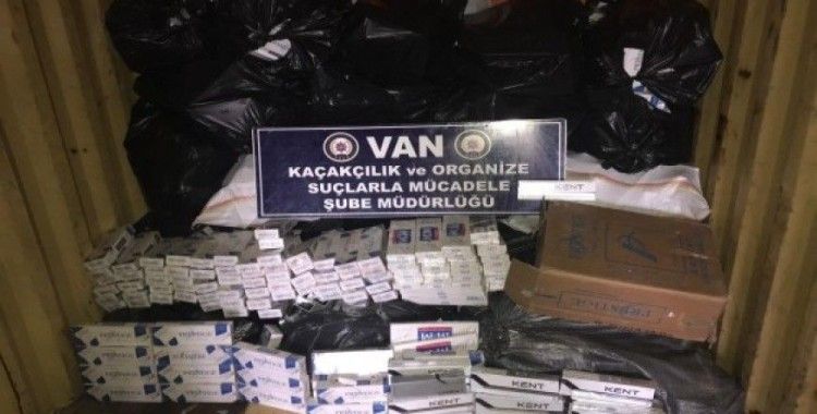 Van'da 14 bin 790 paket kaçak sigara ele geçirildi