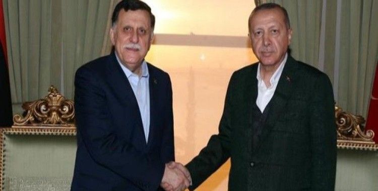 ​Cumhurbaşkanı Erdoğan, Fayez Mustafa Al-Sarraj'ı kabul etti