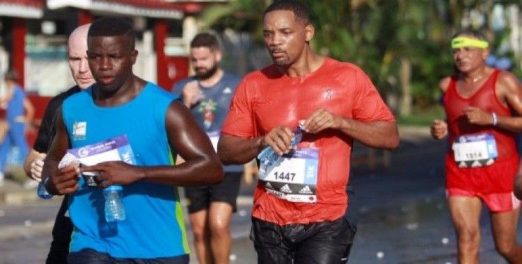 Hollwood yıldızı Will Smith, Küba'da maratona katıldı