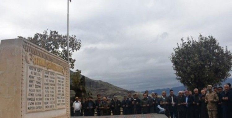 Terör örgütü Pkk'nın katlettiği Şırnaklı 29 şehit için anıt