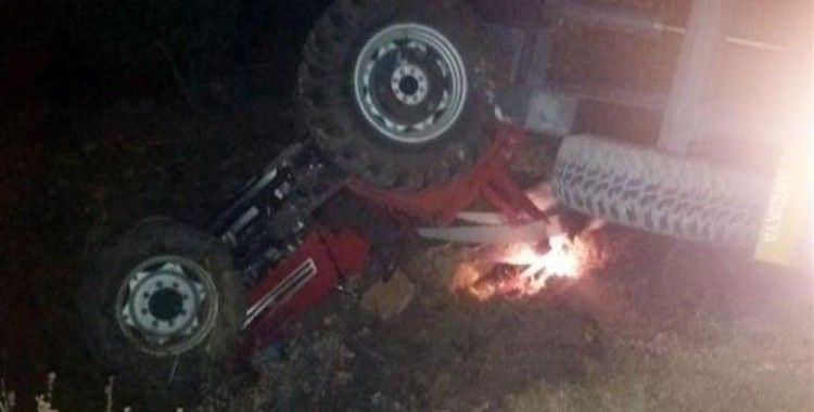Hatay'da traktör devrildi, 1 ölü