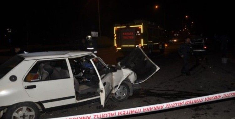Başkent'te trafik kazası, 2 yaralı