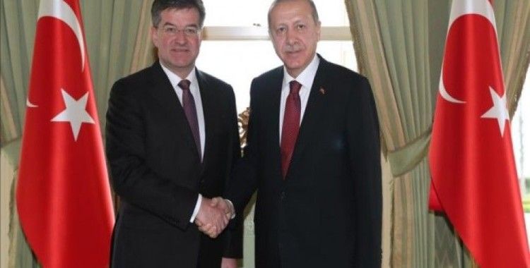 Erdoğan, Slovakya Dışişleri Bakanı Lajcak'ı kabul etti