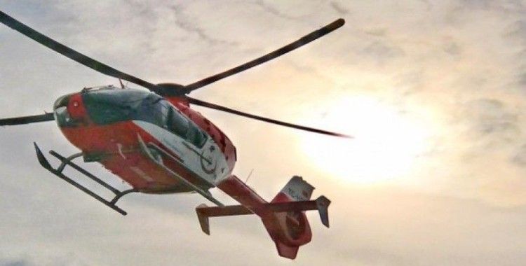 Ambulans helikopter 18 günlük Eymen için havalandı