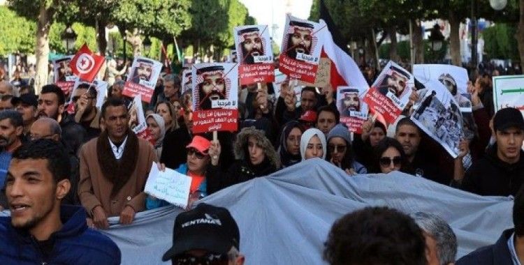Suudi Veliaht Prensin ziyareti Tunusluları sokağa döktü