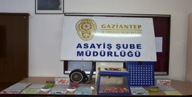 Gaziantep'te tombala operasyonu, 93 gözaltı