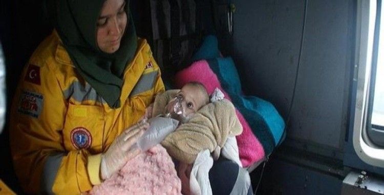 ​Askeri helikopter Zehra bebek için havalandı