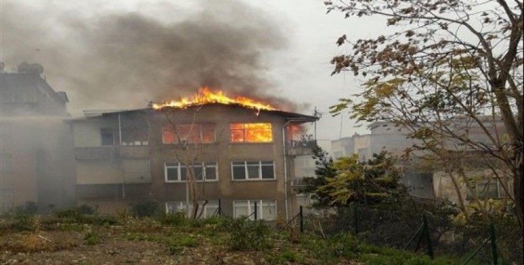 Trabzon'da yangın korkuttu
