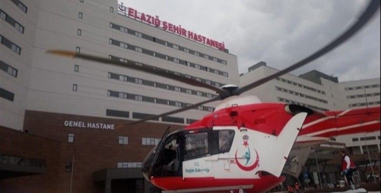 Damdan düşen şahıs helikopterle hastaneye kaldırıldı