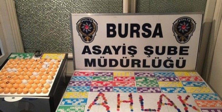 Bursa'da tombala operasyonu