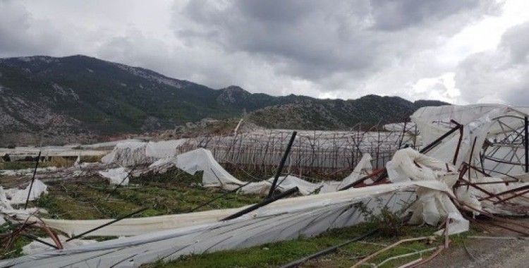 Anamur'da hortum ve yağışın zararı, 5 milyon 712 bin lira