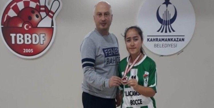 Raffa sahası olmayan sporcu Türkiye üçüncüsü oldu