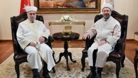 Diyanet İşleri Başkanı Erbaş, Bulgaristan Başmüftüsü’nü kabul etti