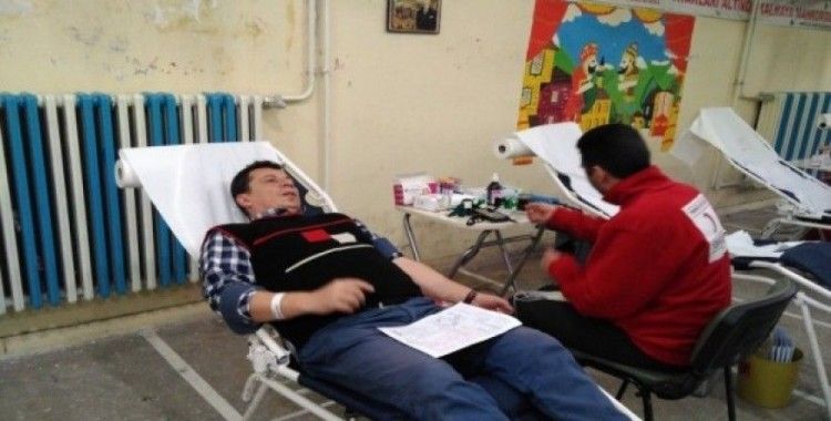Kan bağışı kampanyasına yoğun ilgi