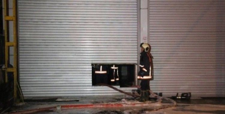 Ankara’da oto tamir dükkanında yangın