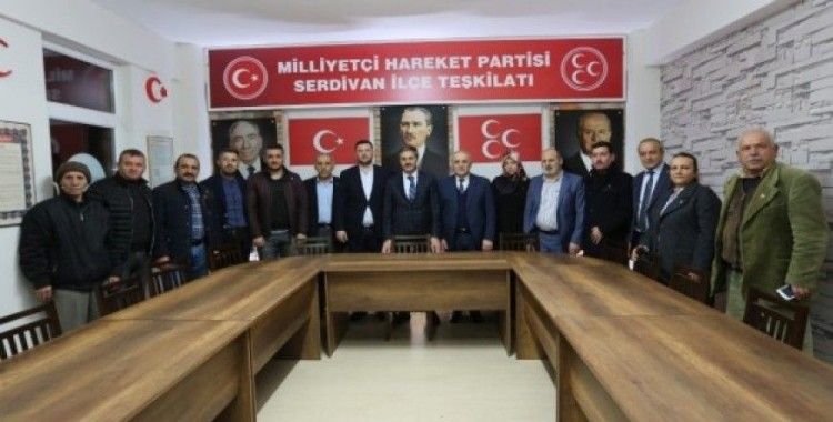 Başkan Alemdar, MHP Serdivan İlçe Başkanı İskender’i ziyaret etti