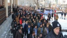 BB Erzurumspor taraftarından MHK ve TFF'ye protesto