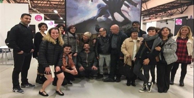 Türk sanatçılar İtalya'da Vernice Sanat Fuarı'nda