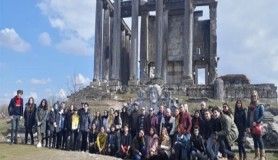 Öğrenciler Aizonai Antik Kenti'ne hayran kaldılar