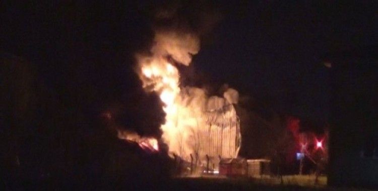 Diyarbakır’da köpük tabak fabrikasında büyük yangın