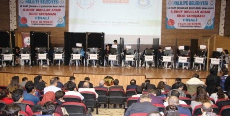 Haliliye Belediyesi 5. Çanakkale bilgi yarışması sonuçlandı