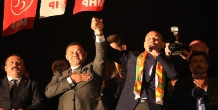 Alanya’daki Cumhur İttifakı’nın seçim ofisi Bakan Soylu’nun katılımıyla açıldı