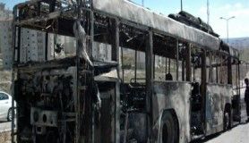 EGO otobüsü yandı, 1 çocuk yaralı